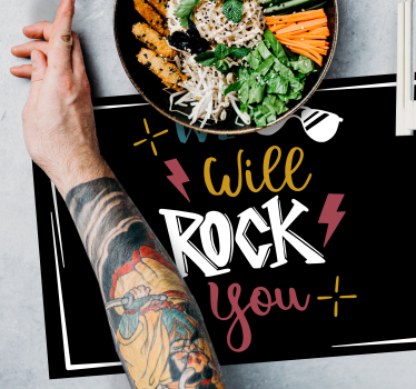 Tovaglietta americana frase citazione audace - TenStickers