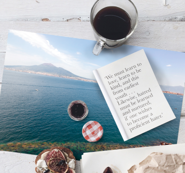 Tovaglietta americana frase citazione d'amore ispiratrice - TenStickers