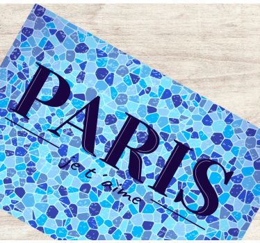 Tovaglietta americana frase citazione d'amore parigi - TenStickers