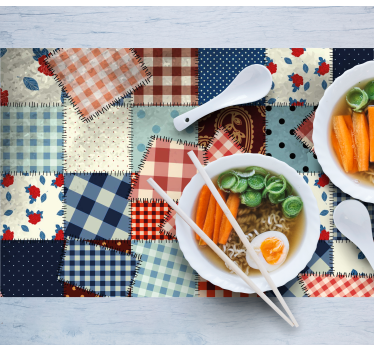 Tovaglietta americana in tessuto patchwork - TenStickers