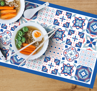 Tovaglietta americana motivo a piastrelle intricate - TenStickers