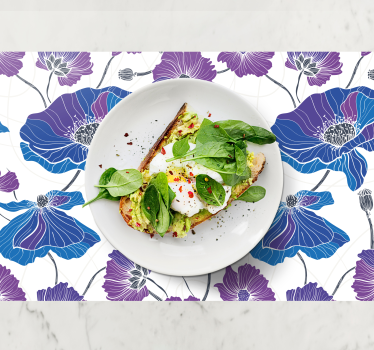 Tovaglietta americana motivo botanico vivace - TenStickers