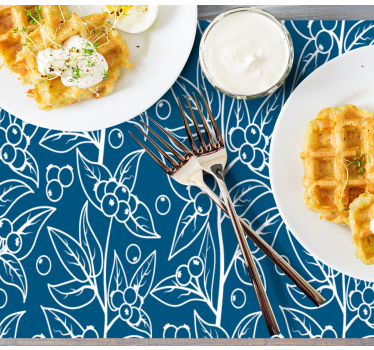 Tovaglietta americana motivo floreale delicato - TenStickers
