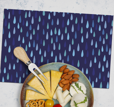 Tovaglietta americana motivo goccia d'acqua - TenStickers