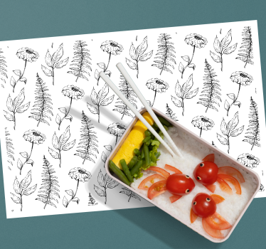 Tovaglietta americana stampa botanica - TenStickers