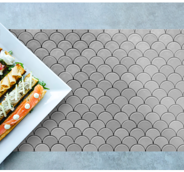 Tovaglietta americana superficie a motivo scallop - TenStickers