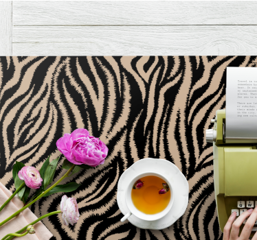 Tovaglietta americana superficie a righe zebra - TenStickers