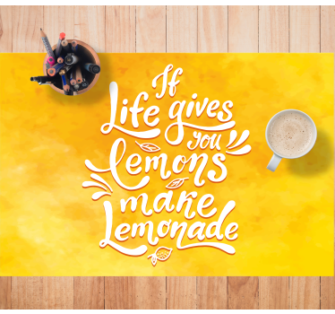 Tovaglietta personalizzata rettangolare Se la vita ti dà limoni f - TenStickers