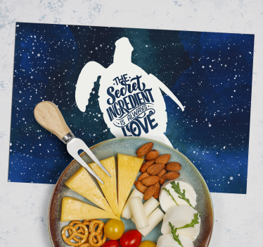 Tovagliette in vinile tartaruga con motivo a galassia - TenStickers