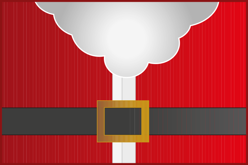 Tovaglietta personalizzata natale costume di babbo natale - TenStickers