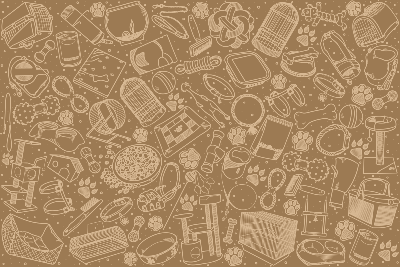 Tovaglietta americana elementi cucina intricati - TenStickers