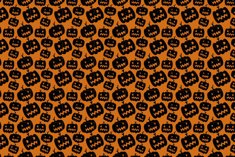 Tovagliette americana halloween motivo zucche spaventose - TenStickers