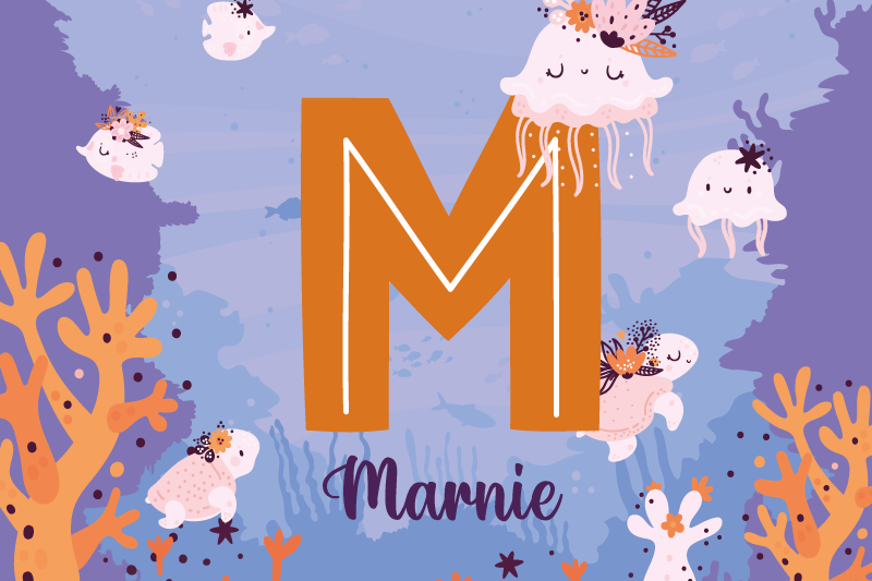 Tovaglietta personalizzata originale Nome della lettera iniziale - TenStickers