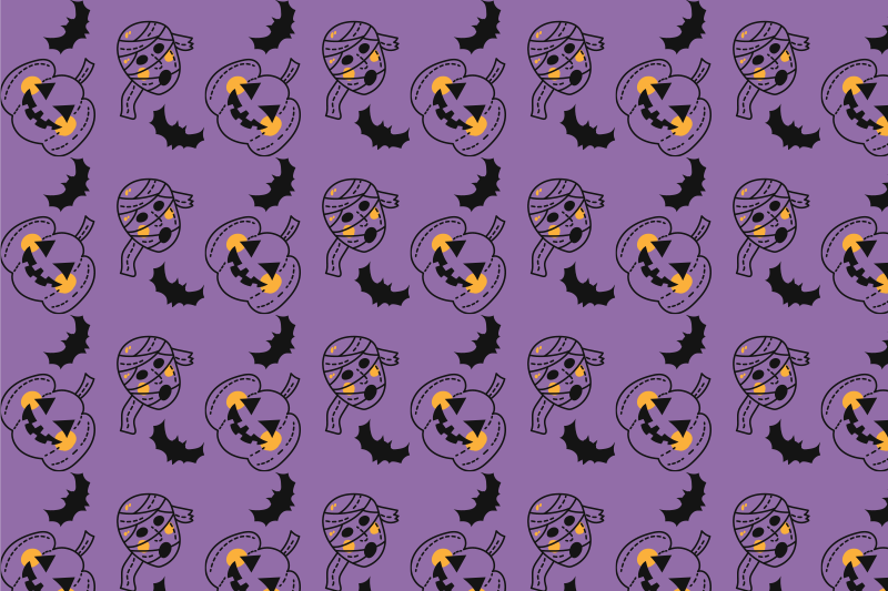 Tovagliette americana halloween motivi di zucche giocose - TenStickers
