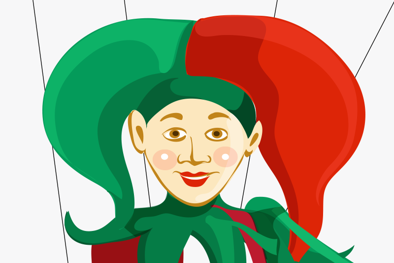 Tovaglietta americana originale illustrazione giullare - TenStickers