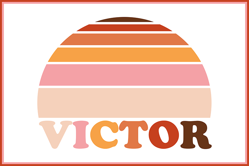 Tovaglietta americana con nome personalizzabile - TenStickers