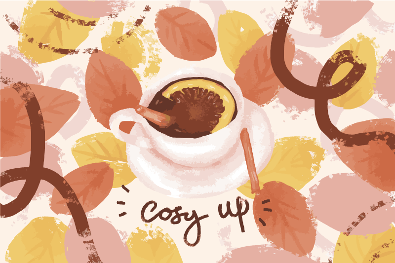 Tovaglietta americana originale tazza da caffè accogliente - TenStickers