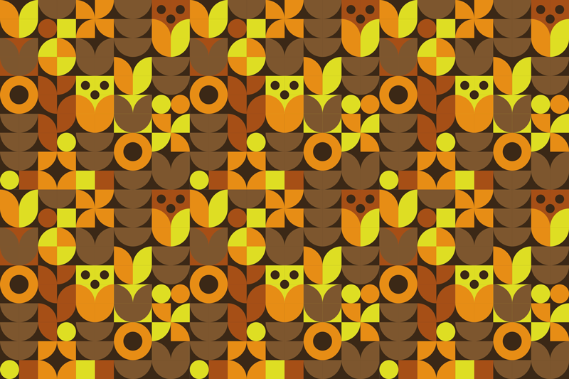 Tovaglietta americana originale motivi geometrici colorati - TenStickers