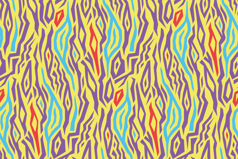 Tovaglietta americana motivo astratto colorato - TenStickers