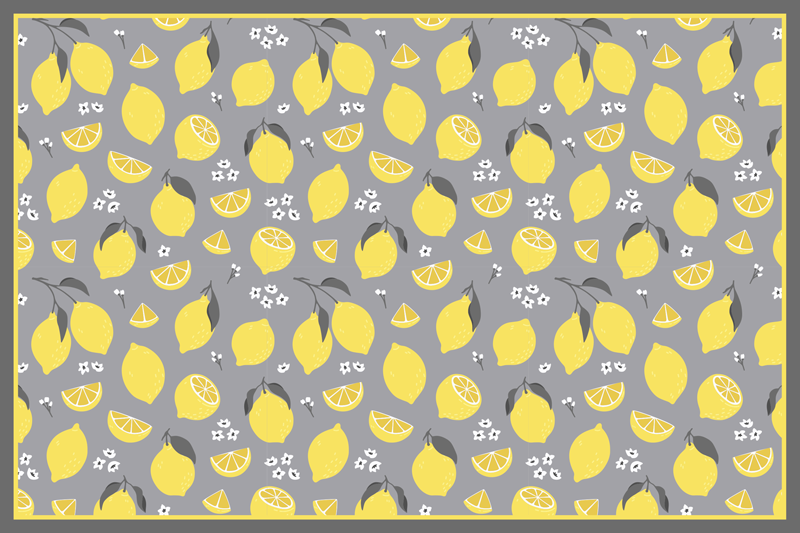 Tovaglietta americana originale con motivo limone - TenStickers