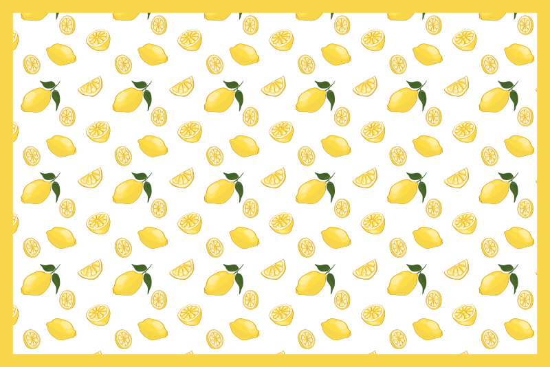 Tovaglietta americana originale superficie a limoni - TenStickers