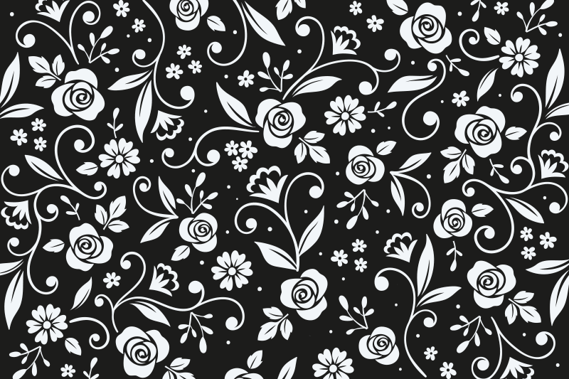 Tovaglietta americana motivo botanico - TenStickers