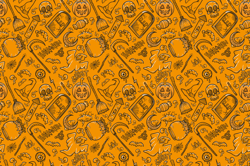 Tovagliette americana halloween motivi da brivido - TenStickers