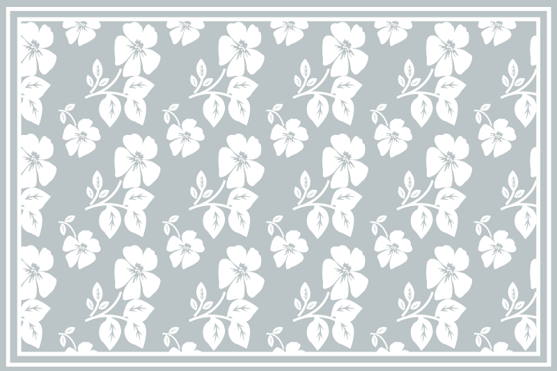 Tovaglietta americana con base a motivo floreale - TenStickers