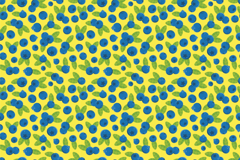 Tovaglietta americana originale motivo mirtilli colorati - TenStickers