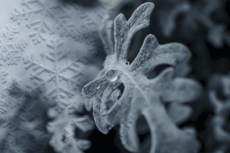 Tovaglietta americana con eleganti motivi di neve - TenStickers