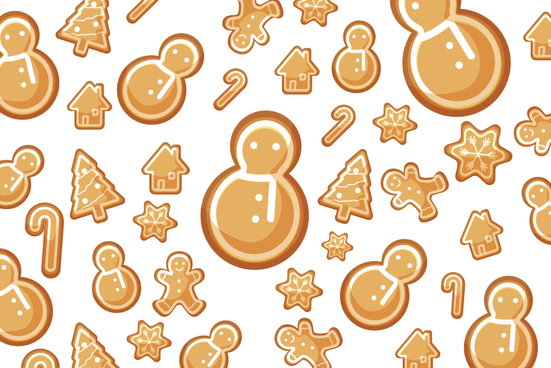 Tovaglietta personalizzata Natale forme di festa - TenStickers