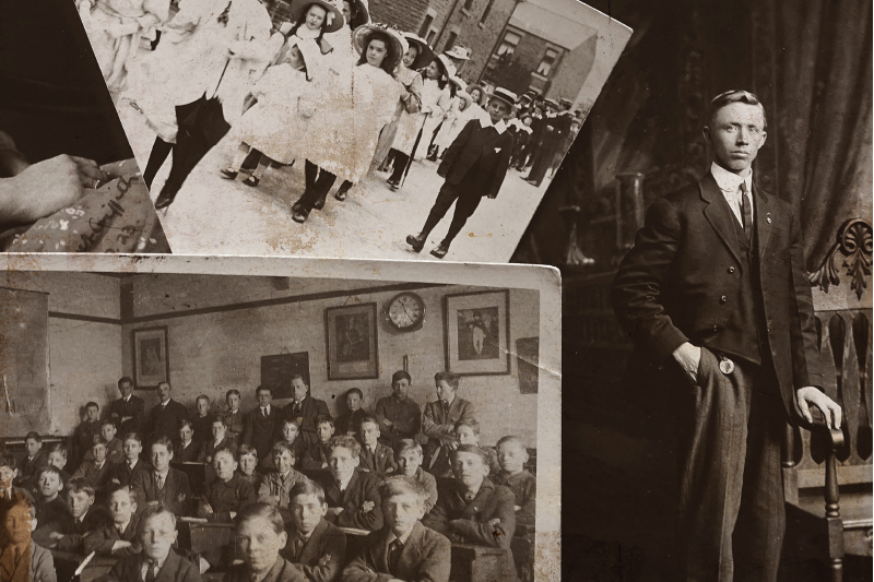 Tovaglietta colazione per casa collage fotografico vintage - TenStickers