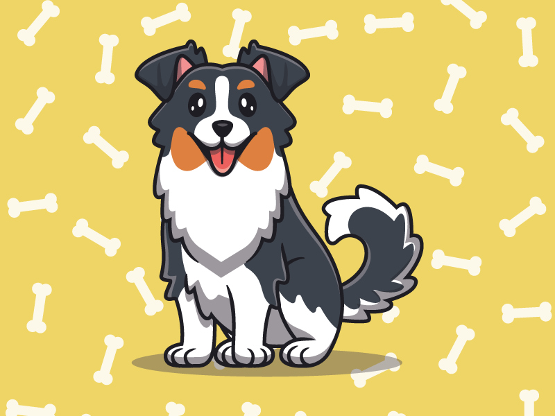 Tovaglietta americana infantile personaggio cane carino - TenStickers