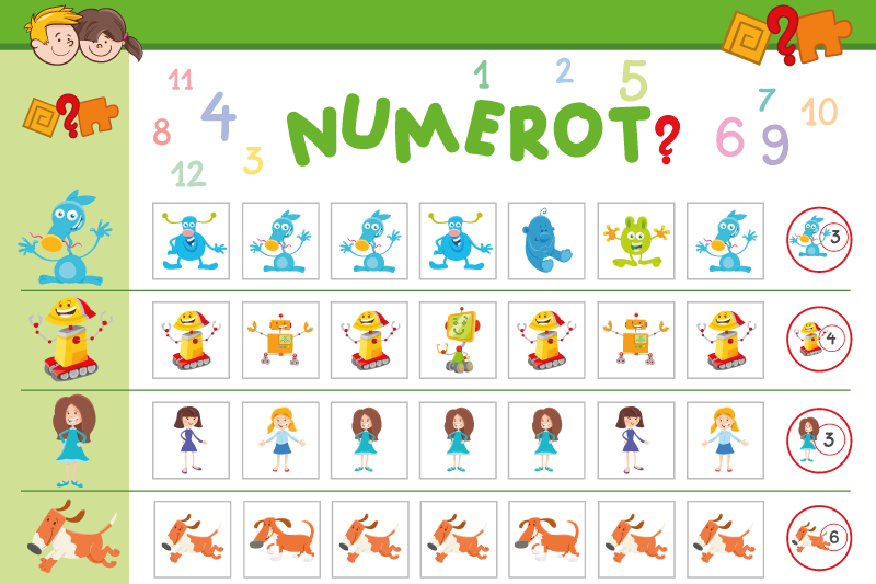 Tovaglietta americana infantile lavagna educativa colorata - TenStickers