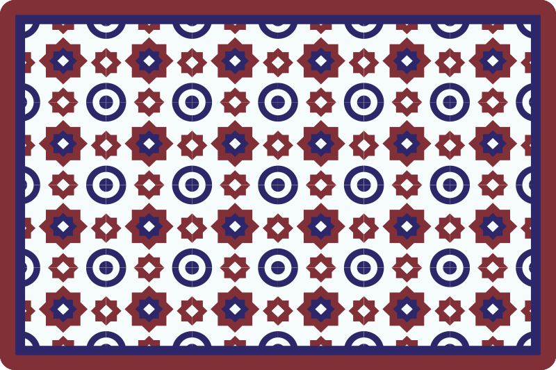 Tovaglietta americana moderna motivo geometrico - TenStickers