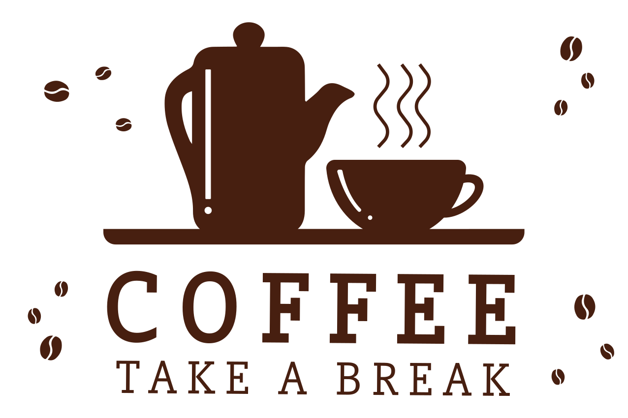 Tovaglietta americana frase citazione per la pausa caffè - TenStickers