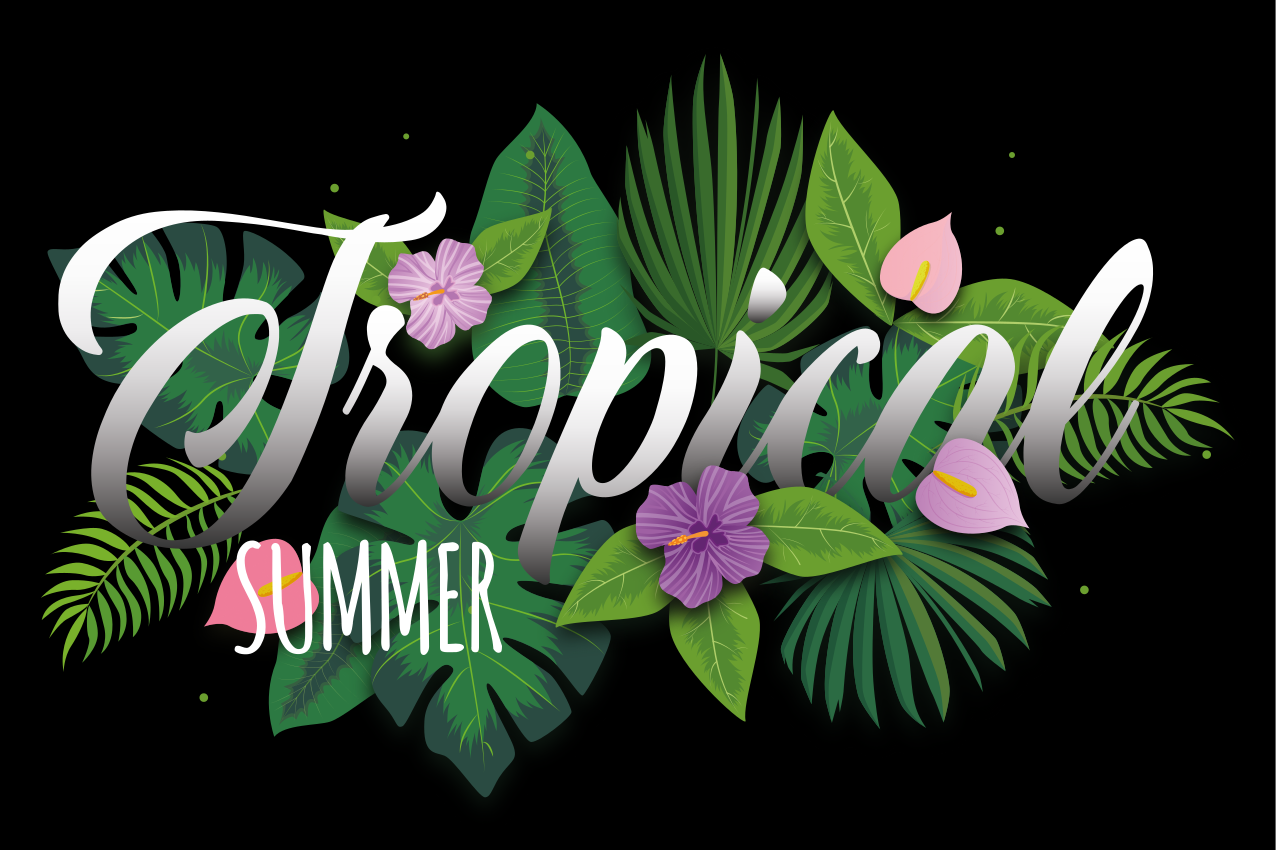 Tovaglietta americana originale atmosfera estiva tropicale - TenStickers