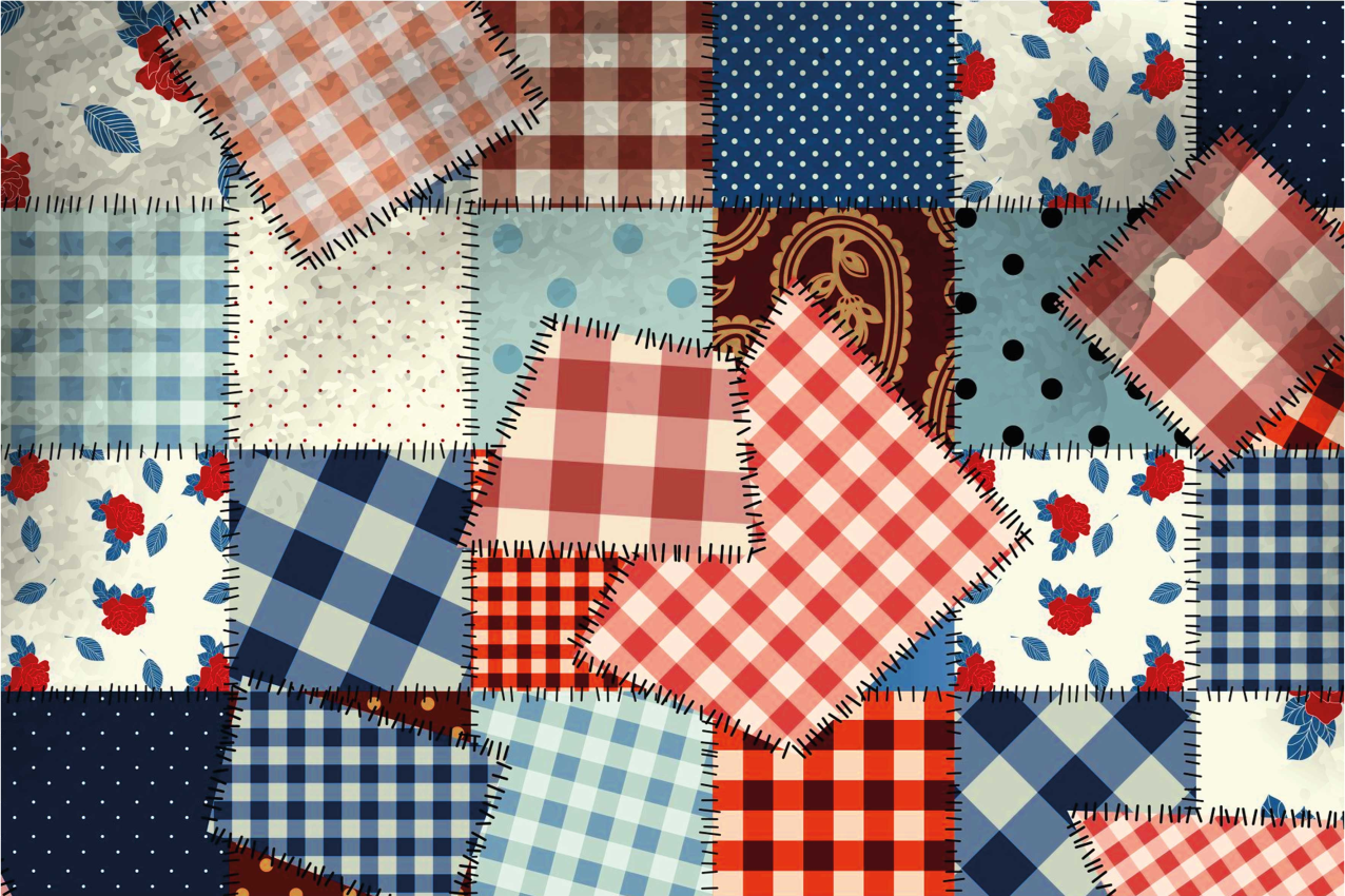 Tovaglietta americana in tessuto patchwork - TenStickers