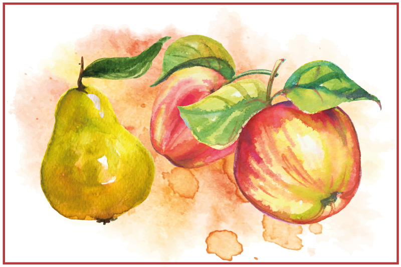 Tovaglietta americana originale opere d'arte fruttate - TenStickers