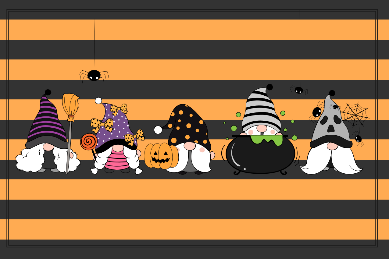 Tovagliette americana halloween cappelli da gnomo halloween - TenStickers