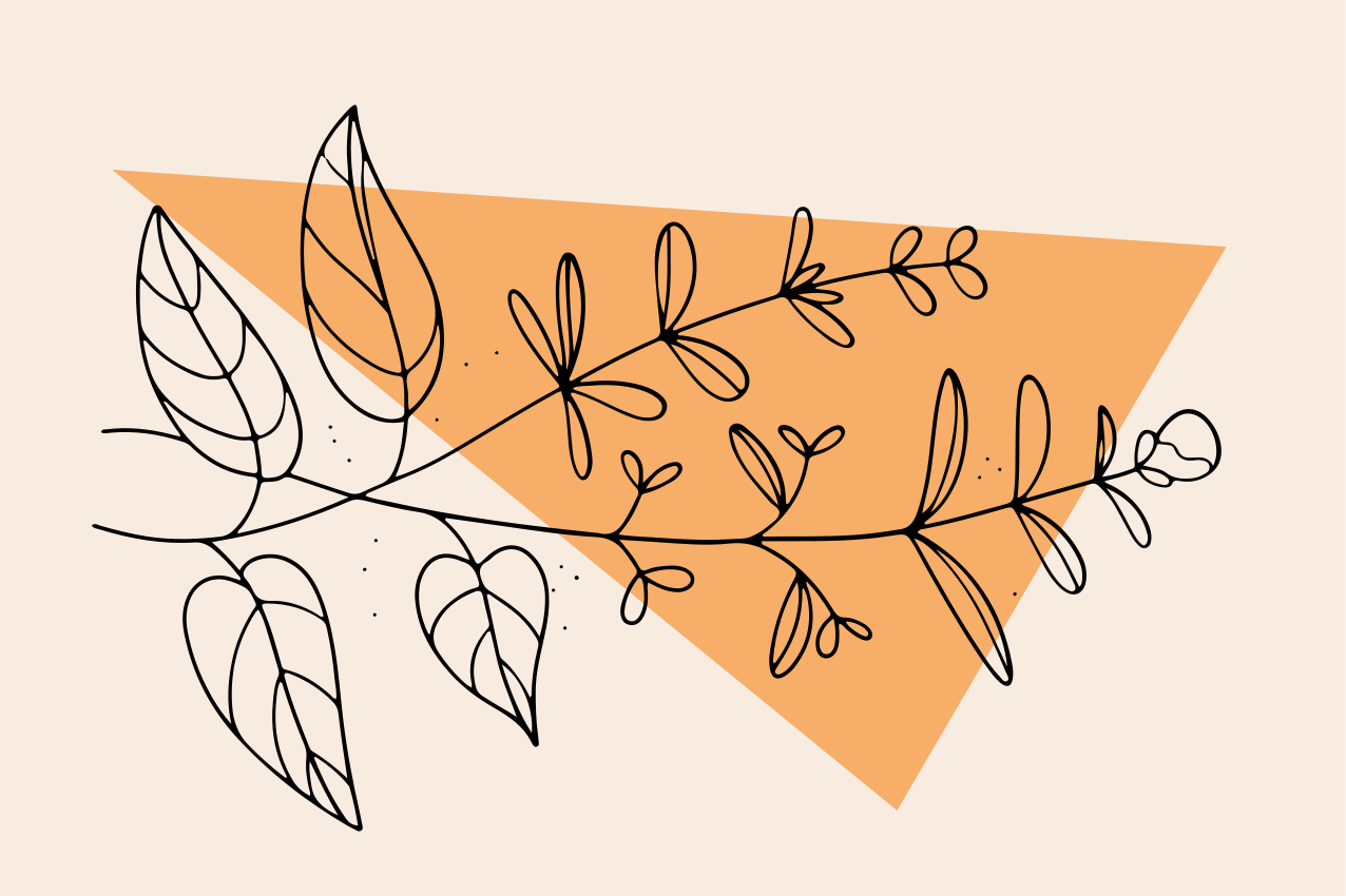 Tovaglietta americana originale design floreale astratto - TenStickers