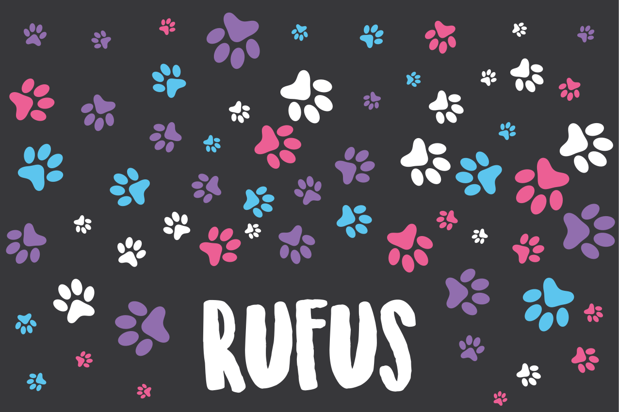 Tovaglietta americana infantile impronte colorate - TenStickers