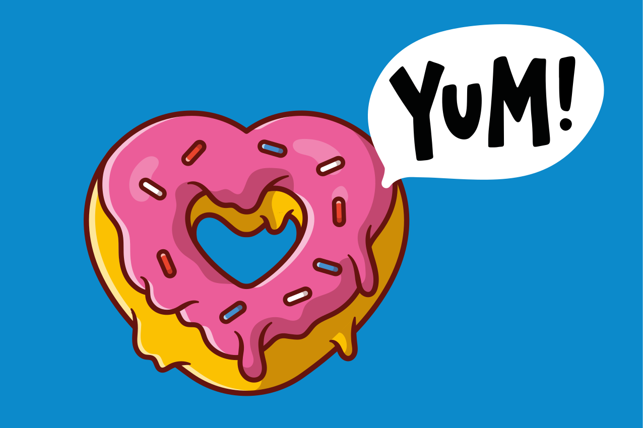 Tovaglietta americana infantile a forma di cuore - TenStickers