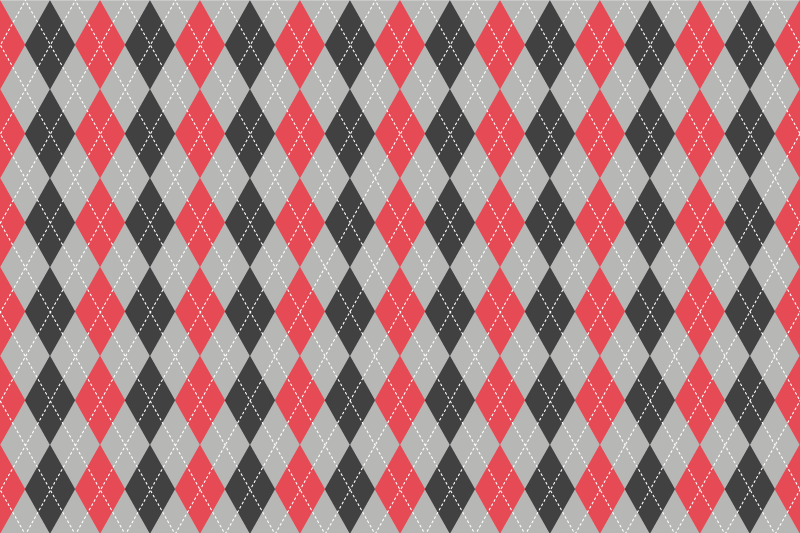 Tovaglietta americana motivo argyle geometrico - TenStickers