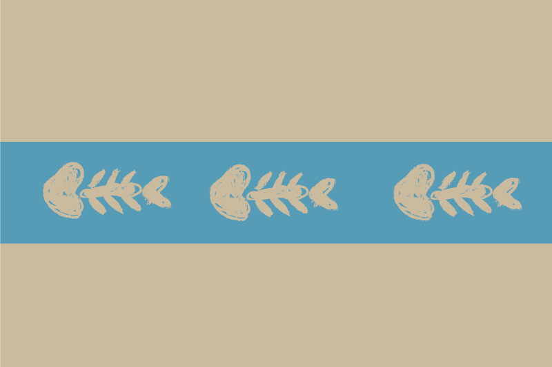 Tovaglietta americana originale motivo pesce unico - TenStickers