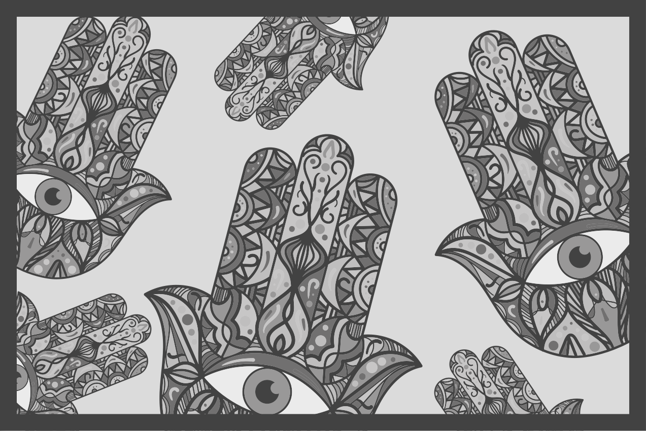 Tovaglietta americana originale motivi delle mani intricati - TenStickers