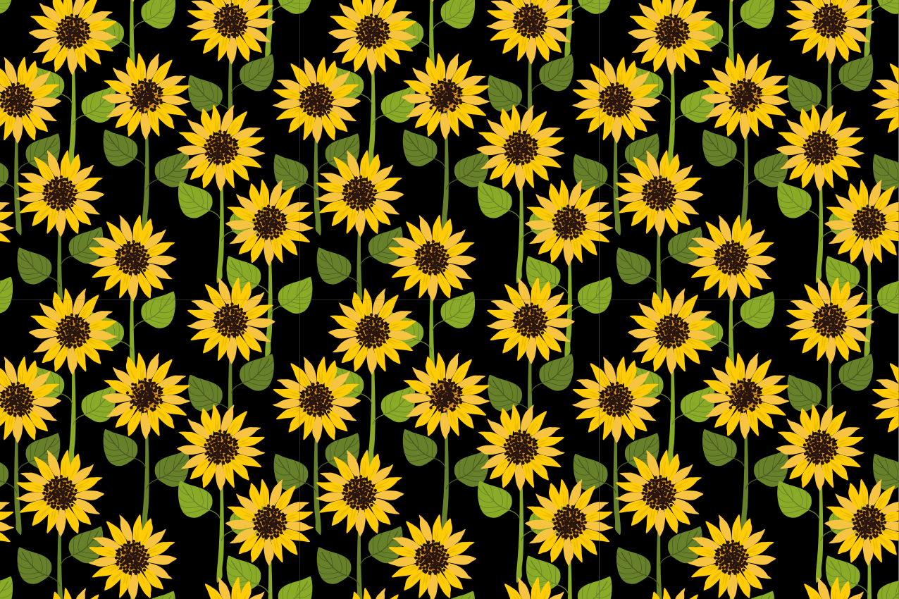 Tovaglietta americana originale con motivo girasole - TenStickers