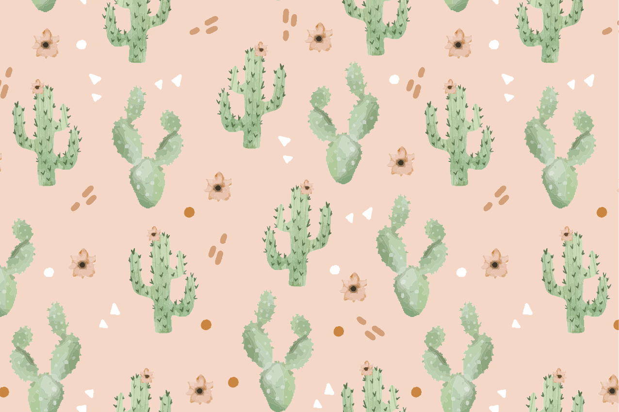 Tovaglietta americana originale design cactus - TenStickers