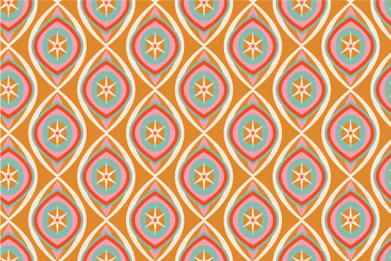 Tovaglietta americana originale motivo stelle colorate - TenStickers