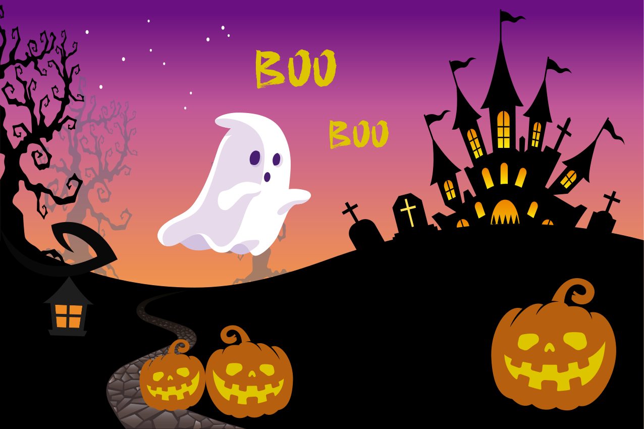 Boo notte di halloween tovagliette di halloween - TenStickers